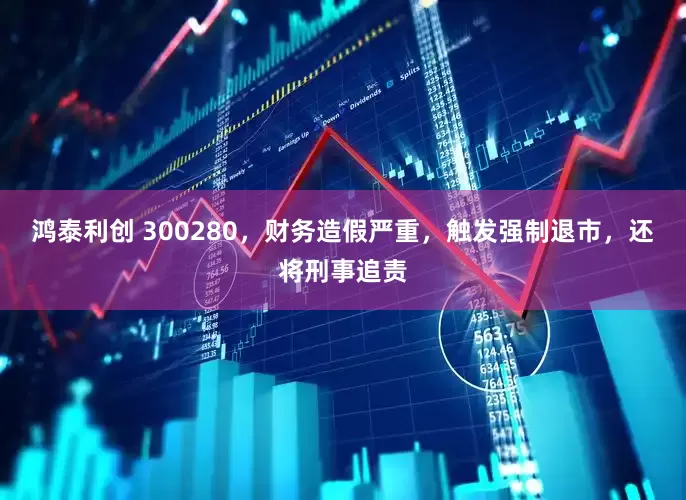 鸿泰利创 300280，财务造假严重，触发强制退市，还将刑事追责