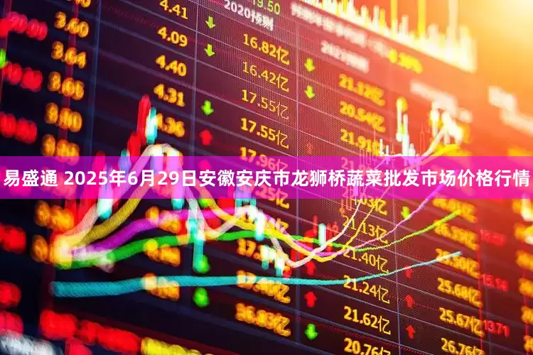 易盛通 2025年6月29日安徽安庆市龙狮桥蔬菜批发市场价格行情